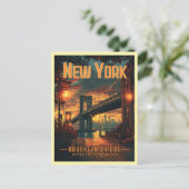 Brooklyn Bridge Sunrise - Een prachtige reis Briefkaart (Staand voorkant)