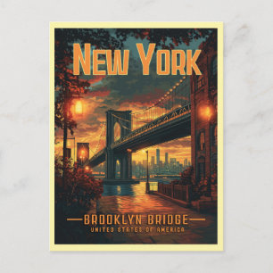 Brooklyn Bridge Sunrise - Een prachtige reis Briefkaart