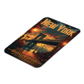 Brooklyn Bridge Sunrise - Een prachtige reis Magneet (Linkerzijde)