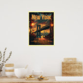 Brooklyn Bridge Sunrise - Een prachtige reis Poster (Keuken)