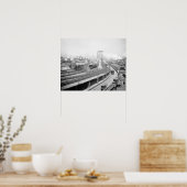 Brooklyn Bridge Terminal, 1903. Antieke foto Poster (Keuken)