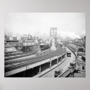 Brooklyn Bridge Terminal, 1903.  foto Poster