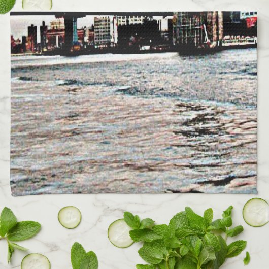 Brooklyn Bridge Theedoek (Gevouwen)