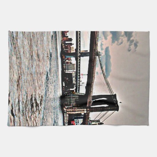 Brooklyn Bridge Theedoek (Horizontaal)