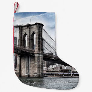 BROOKLYN BRIDGE TIJDENS DAGEN KLEINE KERSTSOK