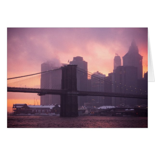 Brooklyn Bridge tijdens Snowstorm (Voorkant Horizontaal)