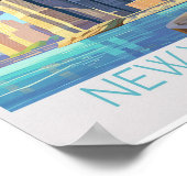 Brooklyn Bridge Travel Poster - New York Wall Art (Hoek)