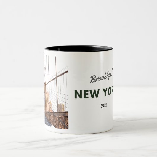 Brooklyn Bridge Tweekleurige Koffiemok (Center)