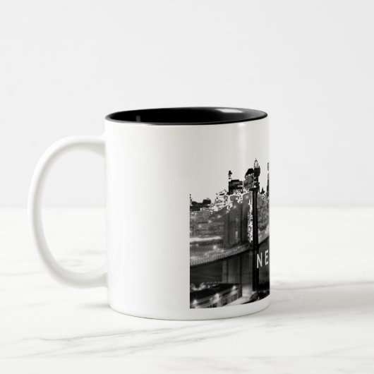 Brooklyn Bridge Two-Tone Coffee Mok (Links)