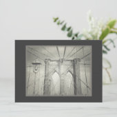 Brooklyn Bridge-uitnodiging - Klassiek Kaart (Staand voorkant)