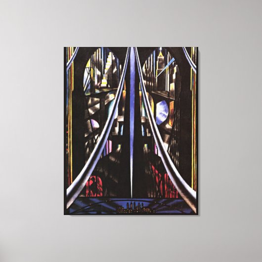 Brooklyn Bridge, Variatie op een oud thema Canvas Afdruk (Voorkant)