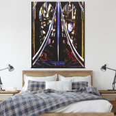 Brooklyn Bridge, Variatie op een oud thema Canvas Afdruk (Insitu (Slaapkamer))