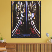 Brooklyn Bridge, Variatie op een oud thema Canvas Afdruk (Insitu (Woonkamer))