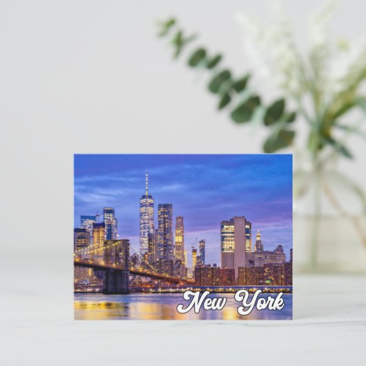 Brooklyn Bridge, Verenigde Staten Briefkaart (Staand voorkant)