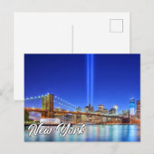 Brooklyn Bridge, Verenigde Staten Briefkaart (Voorkant / Achterkant)