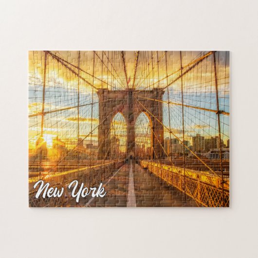 Brooklyn Bridge, Verenigde Staten Legpuzzel (Horizontaal)