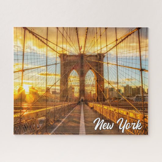Brooklyn Bridge, Verenigde Staten Legpuzzel (Horizontaal)