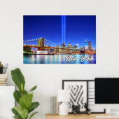 Brooklyn Bridge, Verenigde Staten Poster (Thuiskantoor)