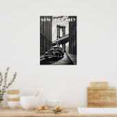 Brooklyn Bridge Verenigde Staten Reizen Kunst Poster (Keuken)