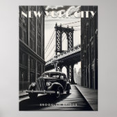 Brooklyn Bridge Verenigde Staten Reizen  Kunst Poster (Voorkant)