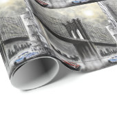 Brooklyn Bridge, Verenigde Staten van Amerika Cadeaupapier (Rol Hoek)