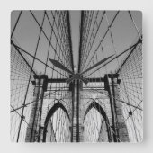 Brooklyn Bridge Vierkante Klok (Voorkant)