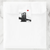 Brooklyn Bridge Vierkante Sticker (Tas)
