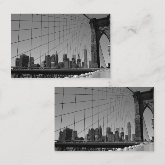 Brooklyn bridge visitekaartje (Voorkant / Achterkant)