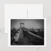  Brooklyn Bridge voor 1900 Briefkaart (Voorkant / Achterkant)