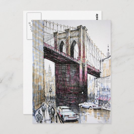 Brooklyn Bridge, VS-Briefkaart Briefkaart (Voorkant / Achterkant)
