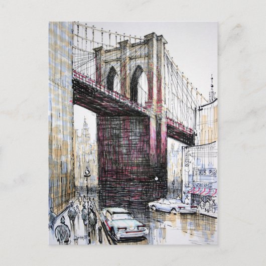 Brooklyn Bridge, VS-Briefkaart Briefkaart (Voorkant)