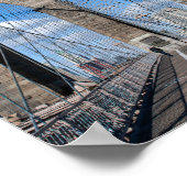 Brooklyn Bridge wandelpad Poster (Hoek)