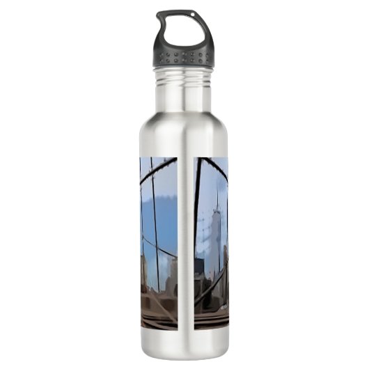 Brooklyn Bridge Waterfles (Achterkant)