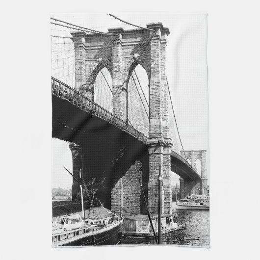 Brooklyn Bridge Waterfront Kitchen Towels Theedoek (Verticaal)