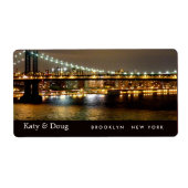 Brooklyn Bridge Wedding Labels (Voorkant)
