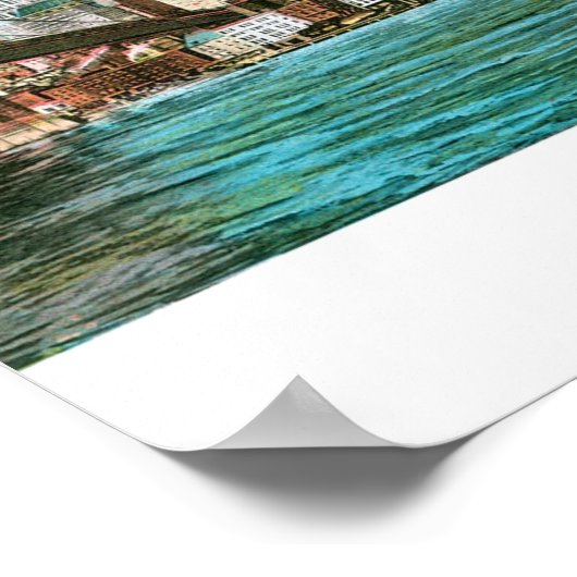 Brooklyn Bridge, Woolworth en Municipal... Poster (Hoek)