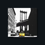 Brooklyn Bridge Yellow Taxi New York City Nyc Canvas Afdruk<br><div class="desc">Brooklyn Bridge Yellow Taxi New York City Nyc Pop Art Canvas Art Print.</div>