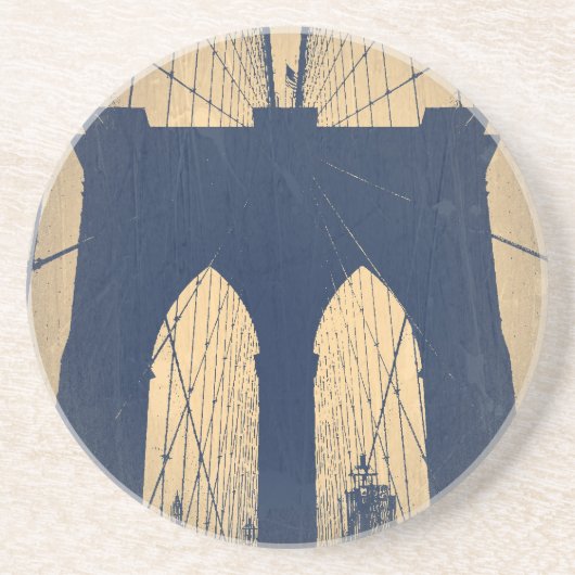 Brooklyn Bridge Zandsteen Onderzetter (Voorkant)