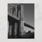 Brooklyn Bridge, zwart/wit Briefkaart (Voorkant)
