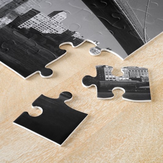 Brooklyn Bridge, zwart/wit Legpuzzel (Zijkant)