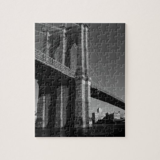 Brooklyn Bridge, zwart/wit Legpuzzel (Verticaal)