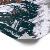 Brooklyn Bridget, New York in Snow Poster (Hoek)