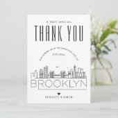 Brooklyn Bruiloft | Dank u + fotokaart Kaart (Staand voorkant)