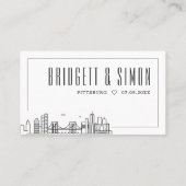 Brooklyn Bruiloft | Plaats kaarten voor en achter Plaatskaartje (Achterkant)