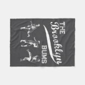 Brooklyn Bums New York Baseball Fan _1  Fleece Deken (Voorkant (Horizontaal))