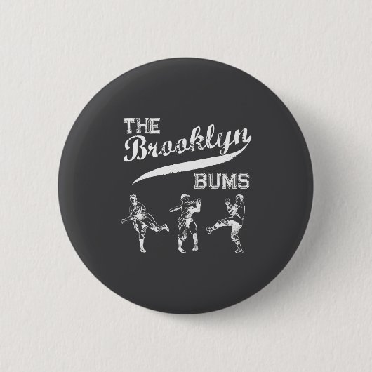 Brooklyn Bums New York Baseball Fan _1  Ronde Button 5,7 Cm (Voorkant)