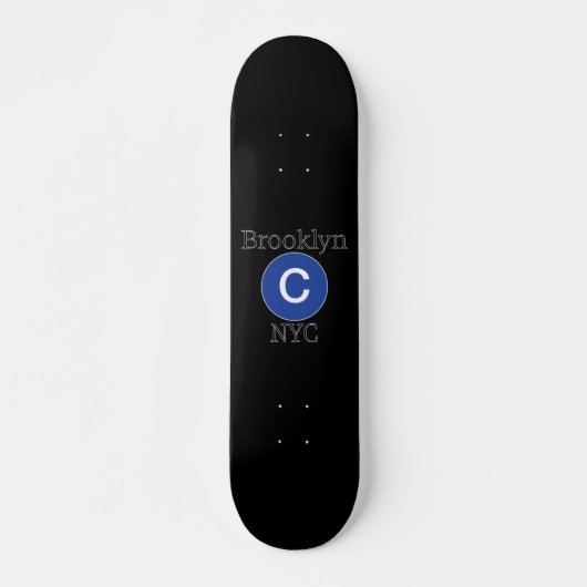 Brooklyn C Train Persoonlijk Skateboard (Voorkant)