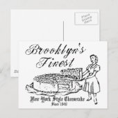 BROOKLYN CHEESECAKE BRIEFKAART (Voorkant / Achterkant)