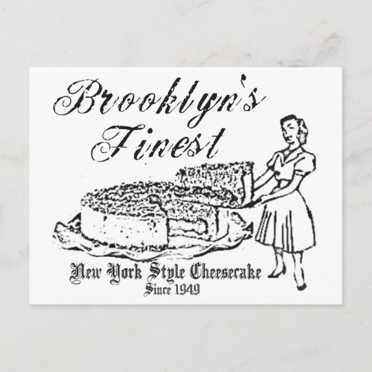 BROOKLYN CHEESECAKE BRIEFKAART (Voorkant)