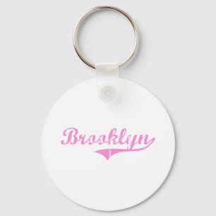 Brooklyn Classic Style Name Sleutelhanger